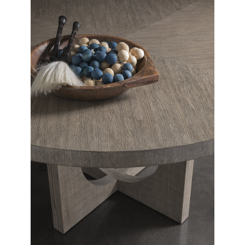 Cappuccino Grey Oak Round Dining Table