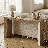 Elegant Waterfall Design Sofa Table - Concealed Drawer Storage For Hallway & Entryway-1817850952