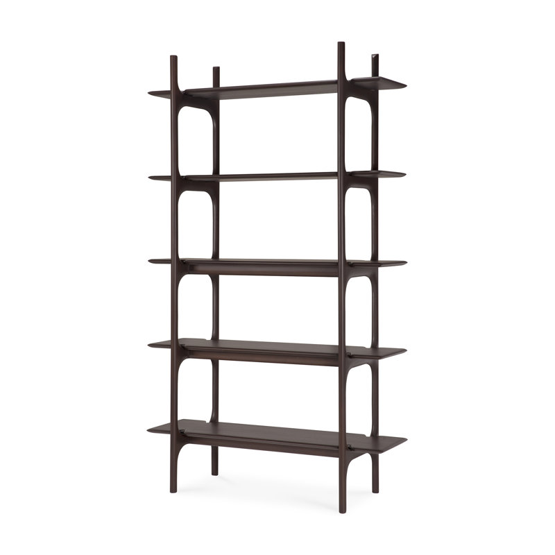 PI rack - varnished mahogany - dark brown 110/39/187, Dark Brown