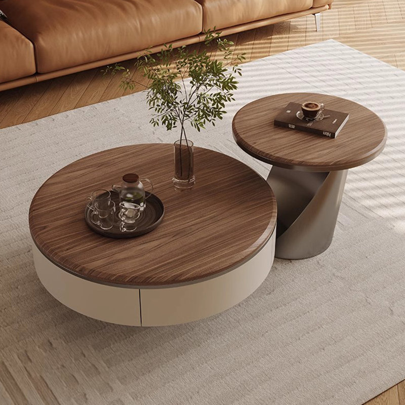 Ensemble de tables basses modernes et légères, H 13,8 po x L 31,5 po x l 31,5 po
