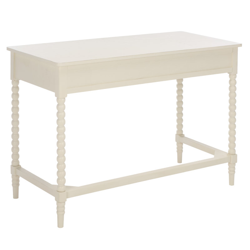 Bureau 2 tiroirs Or bis, Distressed White