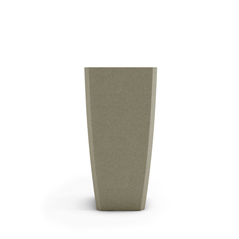 Quartet Concrete Planter, French Gray, 42" H x 18" W x 18" D