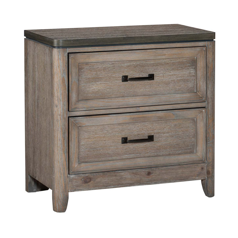 Table de chevet 2 tiroirs Mandisha
