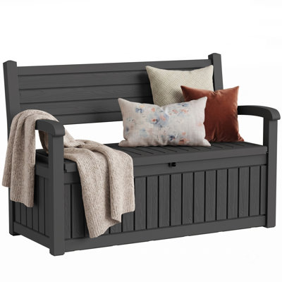 Outdoor Storage Benches Deck Box Waterproof Lockable