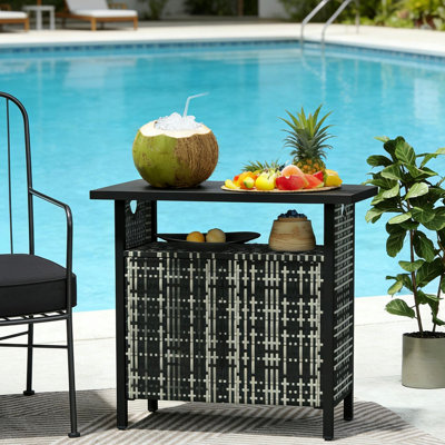 Outdoor Coffee Table, Outdoor Towel Storage Cabinet Organizer, Outdoor Bar Table