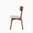 Mid-Century Walnut Finished Frame Upholstered Dining Chairs (Set of 2)-15491216-23179788