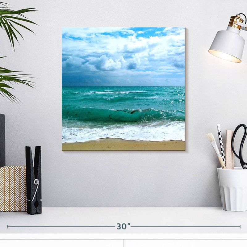 Gillard bleu sarcelle Surf II, H 16 po x l 16 po