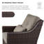 Fauteuil de patio pivotant avec repose-pieds Keaisha-612598832