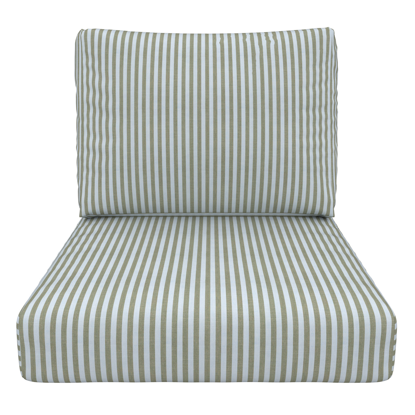 Lani Sunbrella Outdoor Lounge Chair Cushion, Sail Away Aloe