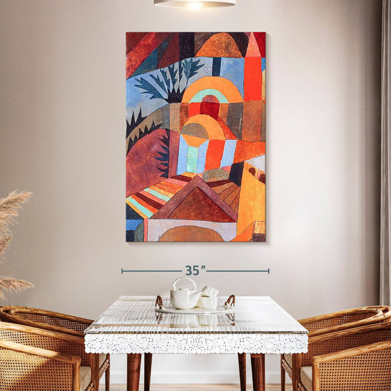 Avery Temple Gardens, 51" H x 34" W