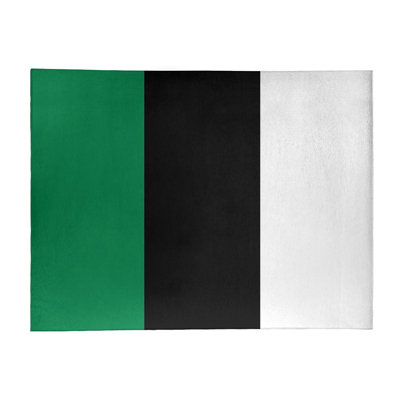 Tapis à rayures vert/noir