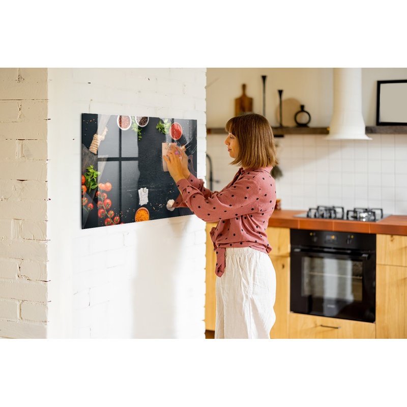 Magnetic Glass Photo Memo Board