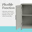 Armoire double à 2 portes Martha Stewart Bedford avec 2 armoires multimédia hautes et quincaillerie de qualité-132959290