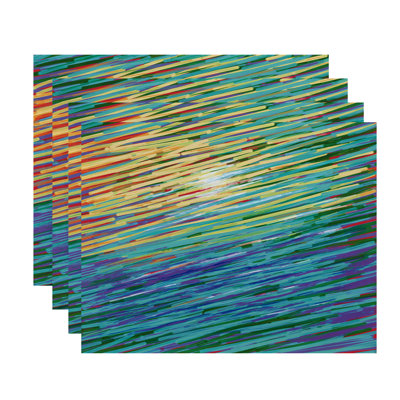 Polyester Abstract Rectangle Placemat