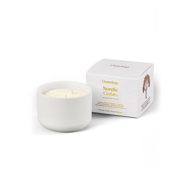 Nordic Cedar Scented Triple Wick Candle