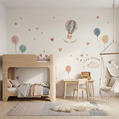 Hot Air Balloon Wallpaper Balloon Airship Removable Wall Decor