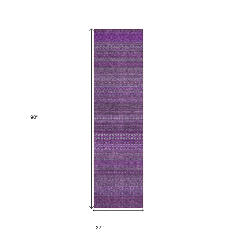 Tapis de couloir extérieur rayé 8 po