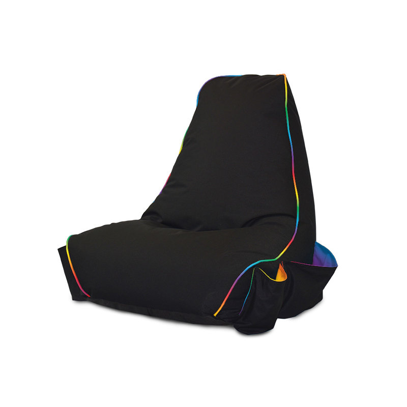 rucomfy Beanbags Rugame Gamer Bean Bag Chair with Pockets - Water Resistant - Soft Indoor for Kids & Teens - 70cm x 80cm x 70cm