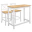3 - Person Solid Wood Top Four Leg Dining Set