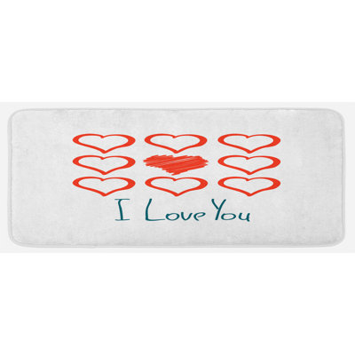 Tapis de cuisine romantique