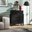 Commode 4 tiroirs cannelée Ebern Designs-1935337365