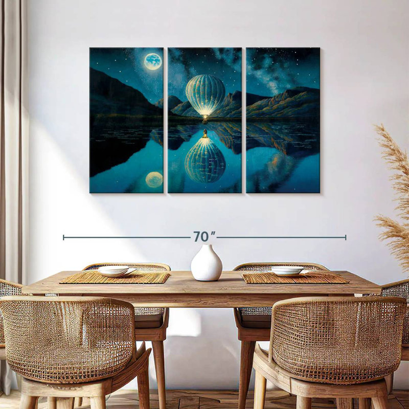 Mehar Illuminated Hot Air Balloon, 36" H x 57" W