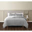Ensemble d'édredon 3 pièces en fausse fourrure gris-101462714-101462715