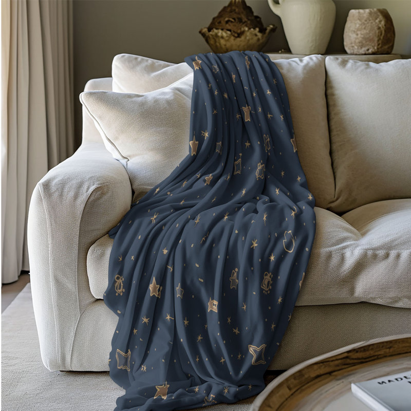 Starry Galaxy - couverture de qualité supérieure 1 pièce, Lit simple