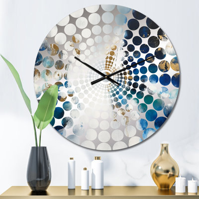 Wolbert - Horloge murale peinture abstraite