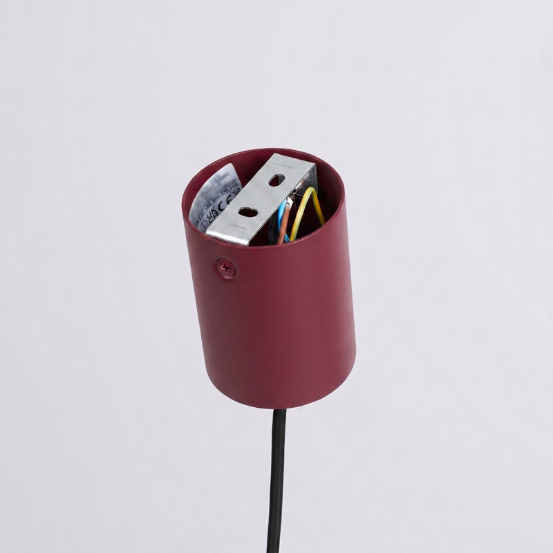 Pendant lamp NOX 25 white, 24,5x24,5x140 cm, Burgundy
