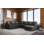 Canapé modulaire de coin en cuir véritable de 122 po Crooke
