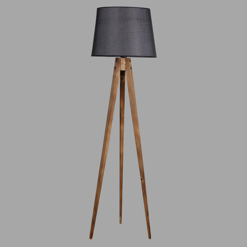 Granby 160cm Tripod Floor Lamp, Black, Brown