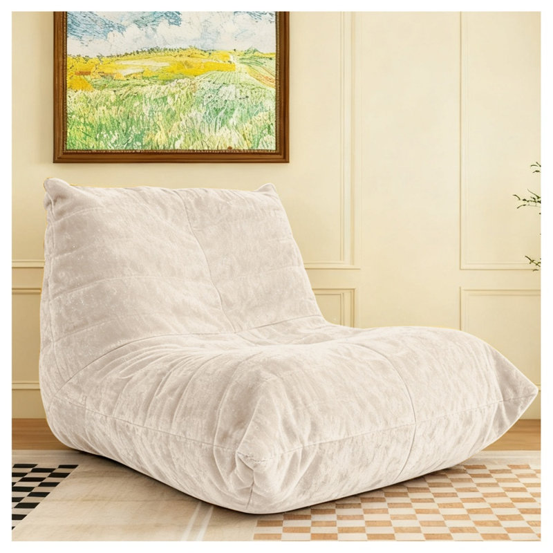 Bean Bag Lounger, White