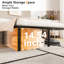 Structure de lit robuste, lit plateforme en métal sans sommier-1007321422-1039662290