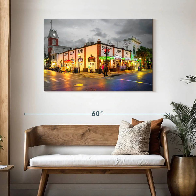 Rorry Nighttime In Key West Noir, 30" H x 45" W