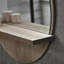 kleankin 45cm Wall Mounted Bathroom Mirror with Shelf Natural Wood Effect-883121679