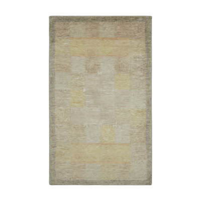 Handmade Silk and Wool Area Rug