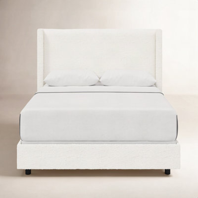Hanson Upholstered Wingback Bed