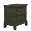 2 tiroirs gris W Table de chevet