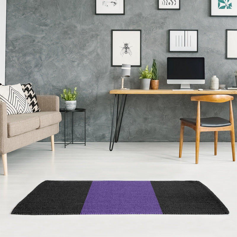 Tapis mauve/noir, Rectangle 4 pi x 6 pi