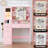 Vanity Desk With Mirror And Light-248873297