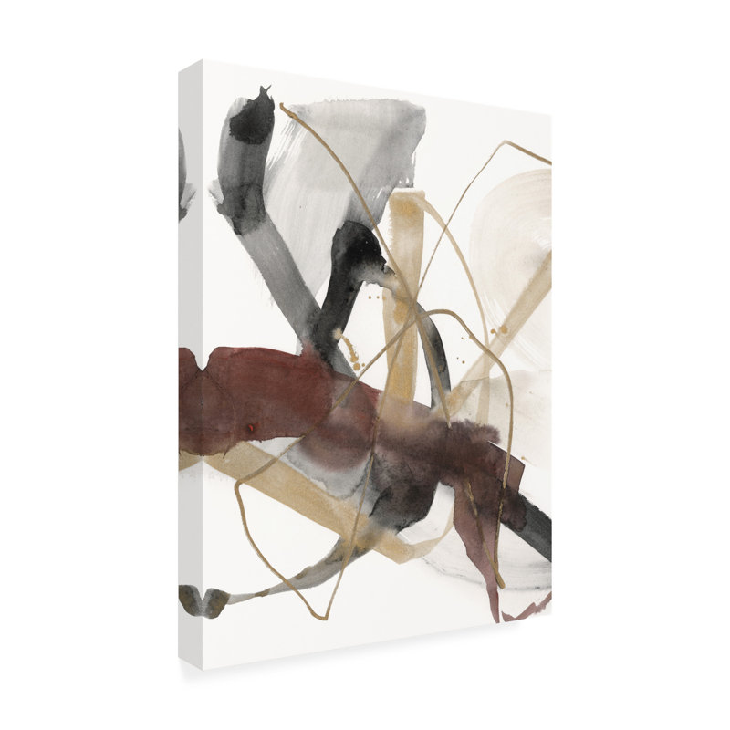 Jennifer Goldberger, «Bourgogne Interjection I», art sur toile, H 32 po x l 24 po x P 2 po