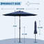 107cm Market Parasol-231950155