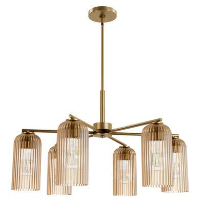 Lustre à 6 lumières Hunter x Jasmine Roth Beverly Glen