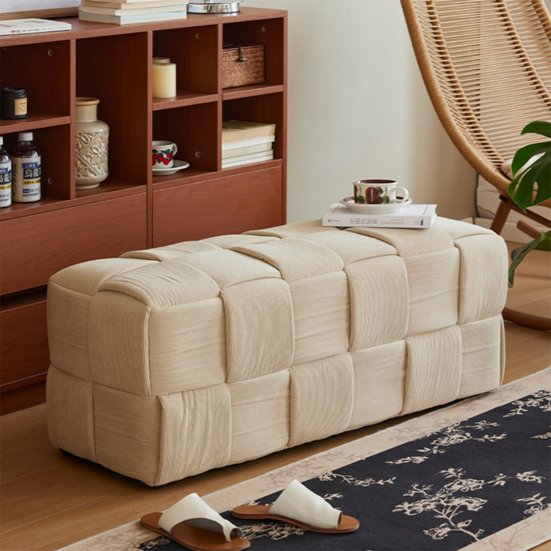 Banc avec revêtement, Beige