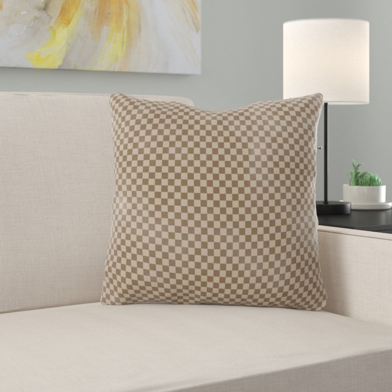 Coussin décoratif à motif, Intérieur, Brun/beige