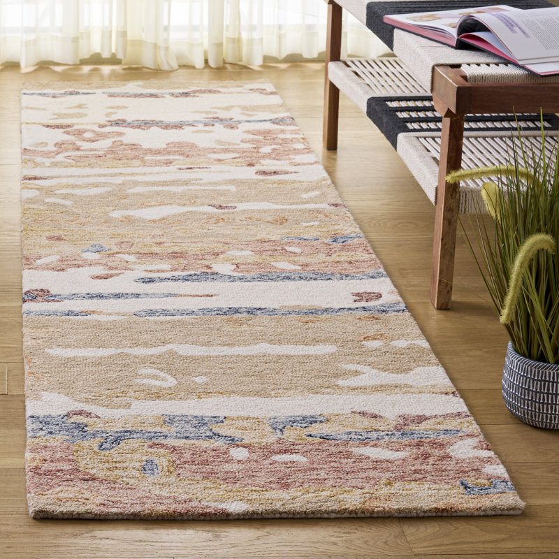 Ebony 176 Hand Tufted 80% Wool; 20% Cotton Abstract Rug, Runner 2'3" x 8'
