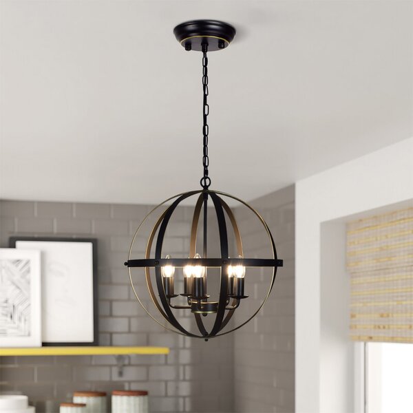 Gracie Oaks Deyonna 5 - Light Kitchen Island Pendant & Reviews | Wayfair