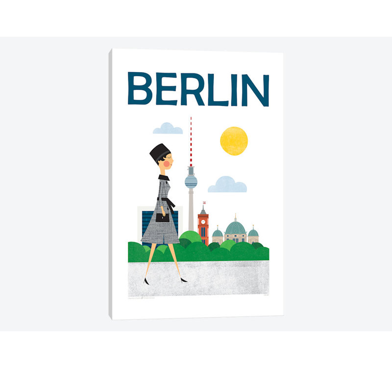 «Berlin», impression sur toile tendue, H 26 po x l 18 po x P 1,5 po, Toile tendue