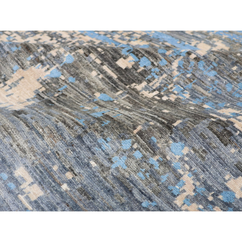 Hand Knotted Wool Area Rug